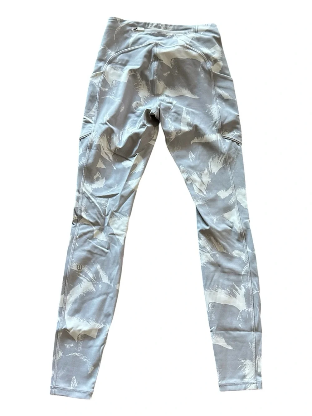 lululemon athletica Light Gray & White Patterned Leggings